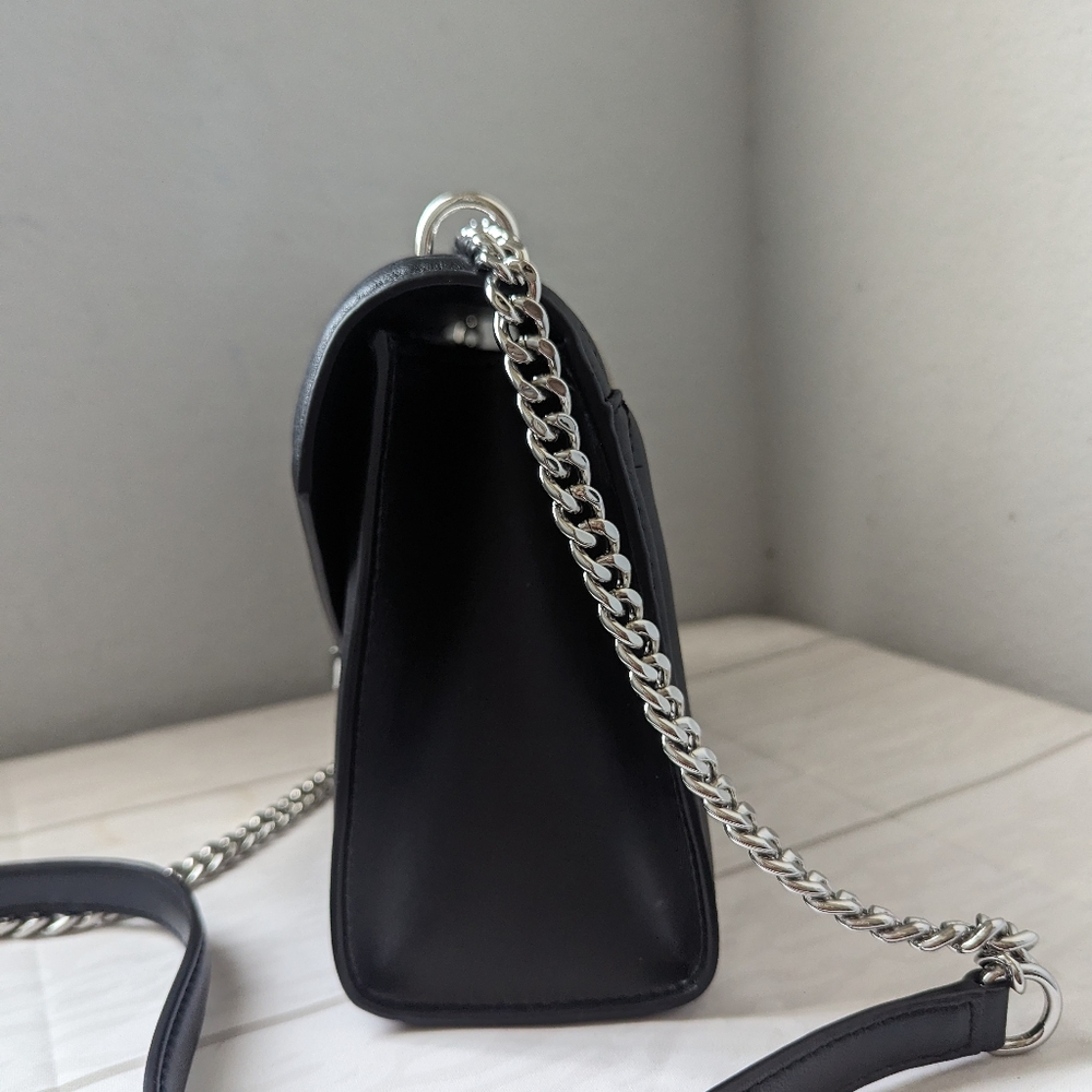NWT Michael Kors Whitney Medium Quilted Shoulder Bag Crossbody In Black/… - Picture 3 of 5